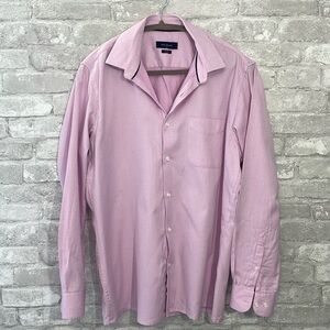 Peter England Pink Print Button Down Shirt